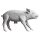Areaware - Bank in the Form of a Pig hvid