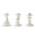 Areaware - Small Distortion 3-pack hvid