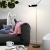 Oluce - Spider 3319 gulvlampe sort